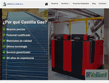 Tablet Screenshot of castillagas.com